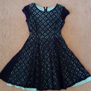 Navy Blue/Teal Dress